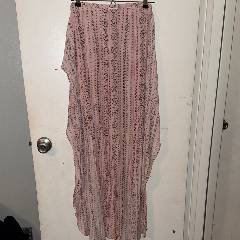 Forever 21 Pink Patterned Wide Leg Pants